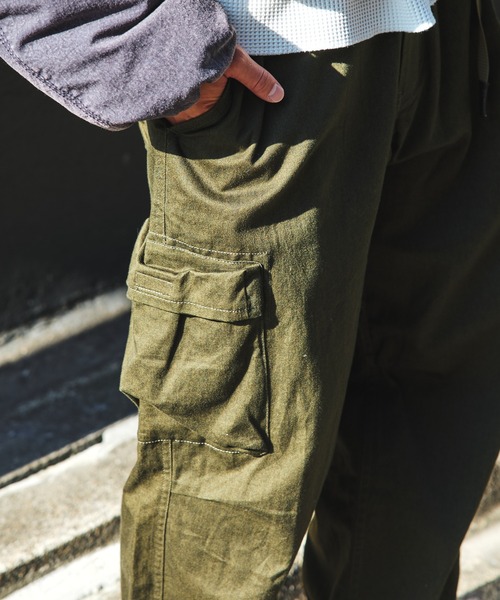 Gramicci(グラミチ)の「【別注】Gramicci / フェード ツイル 6ポケットパンツ(カーゴパンツ・メンズ・カーキ/ブラック・L/XL/M/S)」の2枚目の写真