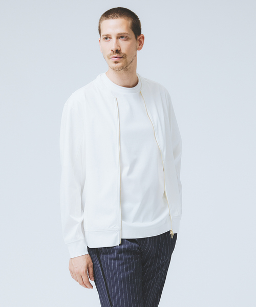 DESIGNWORKS（デザインワークス）の「【接触冷感】クールスムース ブルゾン / アンサンブル対応（ブルゾン・メンズ・ブラック/ホワイト/ネイビー・46/48/50）」の4枚目の写真