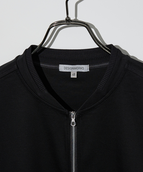 DESIGNWORKS（デザインワークス）の「【接触冷感】クールスムース ブルゾン / アンサンブル対応（ブルゾン・メンズ・ブラック/ホワイト/ネイビー・46/48/50）」の6枚目の写真