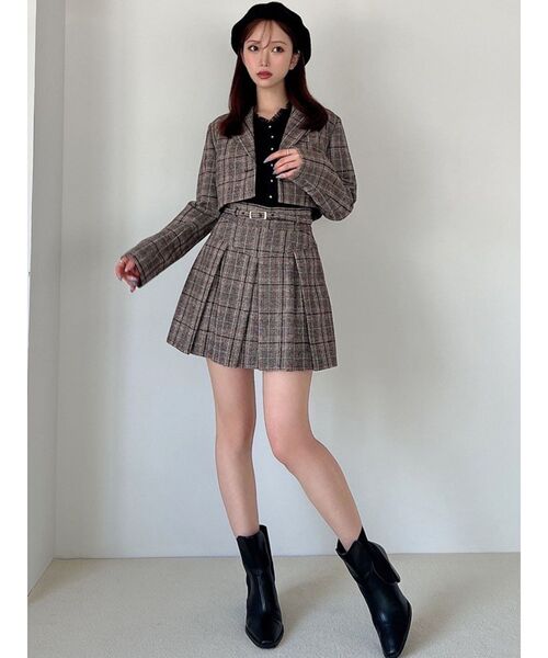 RESEXXY(リゼクシー)の「スクエアトゥショートブーツ(ブーツ・レディース・ブラック/ブラウン・SMALL/MEDIUM/LARGE)」の7枚目の写真