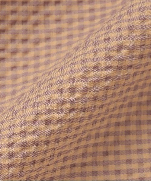 sense of wonder（センスオブワンダー）の「サッカーギンガムチェックサンドレス【日本製】（シャツワンピース・キッズ・プラム/オレンジ/グリーン・80-90cm/100-110cm/120-130cm）」の9枚目の写真