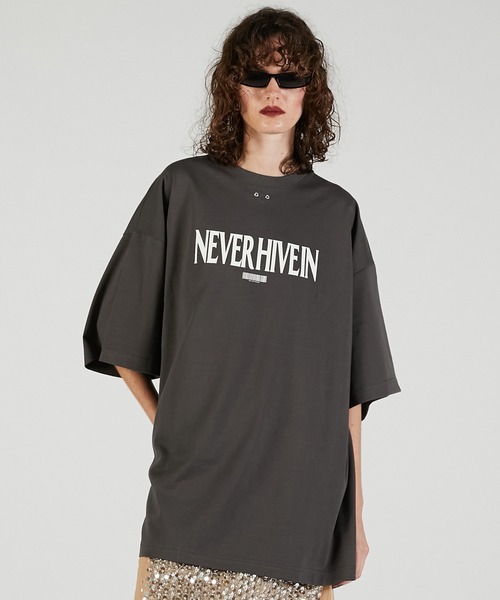 PRANK PROJECT（プランクプロジェクト）の「NEVER Tシャツ / NEVER T-Shirt（Tシャツ/カットソー・レディース・チャコールグレー/ホワイト/イエロー・FREE）」の16枚目の写真