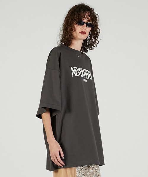 PRANK PROJECT（プランクプロジェクト）の「NEVER Tシャツ / NEVER T-Shirt（Tシャツ/カットソー・レディース・チャコールグレー/ホワイト/イエロー・FREE）」の19枚目の写真