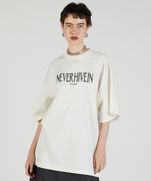 PRANK PROJECT（プランクプロジェクト）の「NEVER Tシャツ / NEVER T-Shirt（Tシャツ/カットソー・レディース・チャコールグレー/ホワイト/イエロー・FREE）」の8枚目の写真