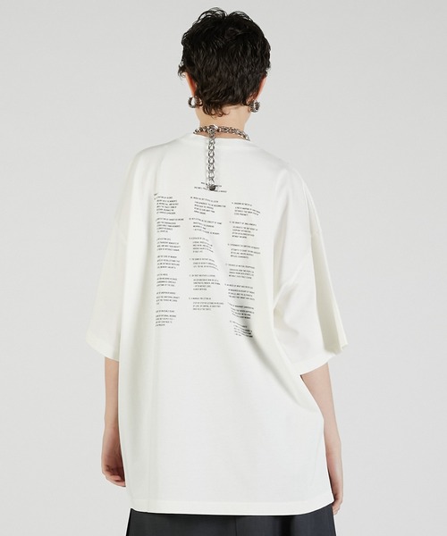 PRANK PROJECT（プランクプロジェクト）の「NEVER Tシャツ / NEVER T-Shirt（Tシャツ/カットソー・レディース・チャコールグレー/ホワイト/イエロー・FREE）」の10枚目の写真