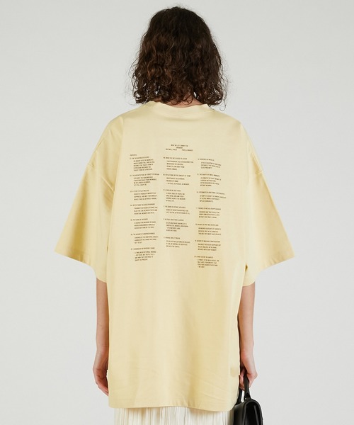 PRANK PROJECT（プランクプロジェクト）の「NEVER Tシャツ / NEVER T-Shirt（Tシャツ/カットソー・レディース・チャコールグレー/ホワイト/イエロー・FREE）」の14枚目の写真