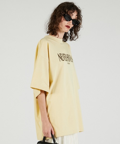 PRANK PROJECT（プランクプロジェクト）の「NEVER Tシャツ / NEVER T-Shirt（Tシャツ/カットソー・レディース・チャコールグレー/ホワイト/イエロー・FREE）」の15枚目の写真