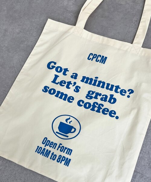 CPCM(シーピーシーエム)の「アソートプリントロゴトート(トートバッグ・レディース・ホワイト/グリーン/パープル/オレンジ・FREE)」の9枚目の写真