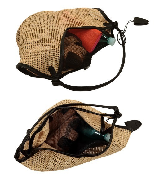 KOBE LETTUCE（コウベレタス）の「3点セット ペーパーバッグ（トートバッグ・レディース・ブラック/キャメル・M）」の10枚目の写真