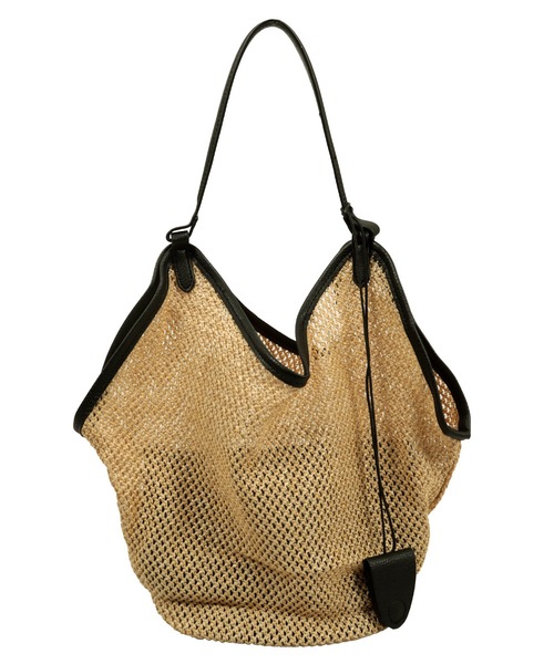 KOBE LETTUCE（コウベレタス）の「3点セット ペーパーバッグ（トートバッグ・レディース・ブラック/キャメル・M）」の13枚目の写真