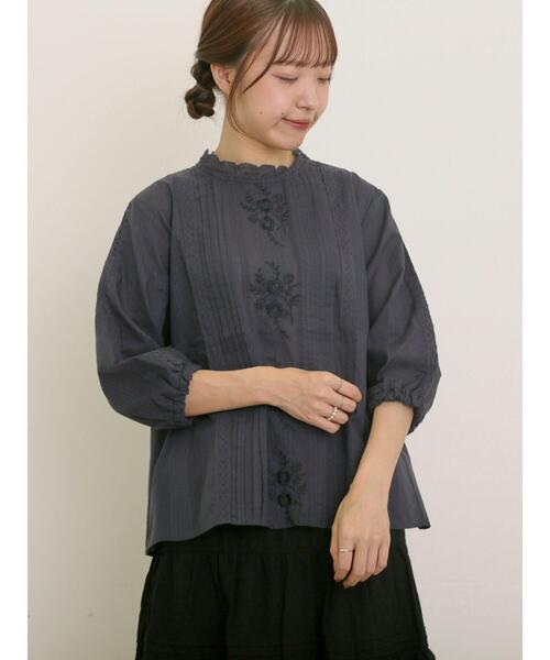 Smansa Mos2 フラワー柄刺繍レースブラウス Samansa Mos2｜フラワー柄刺繍レースブラウス | Rakuten Fashion