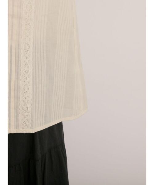 Samansa Mos2(サマンサ モスモス)の「フラワー柄刺繍レースブラウス(シャツ/ブラウス・レディース・オフホワイト/チャコールグレー/キナリ/ピンク・F)」の17枚目の写真