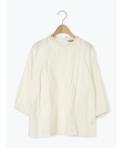 Samansa Mos2(サマンサ モスモス)の「フラワー柄刺繍レースブラウス(シャツ/ブラウス・レディース・オフホワイト/チャコールグレー/キナリ/ピンク・F)」の22枚目の写真