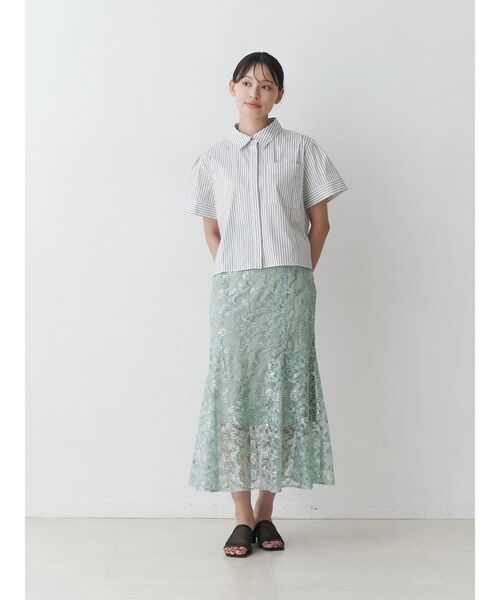 TONAL(トーナル)の「スパンコールレースマーメイドスカート(スカート・レディース・アイボリー/パープル/グリーン・SMALL/MEDIUM)」の6枚目の写真