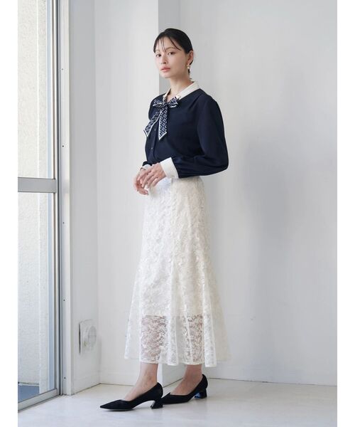 TONAL(トーナル)の「スパンコールレースマーメイドスカート(スカート・レディース・アイボリー/パープル/グリーン・SMALL/MEDIUM)」の10枚目の写真