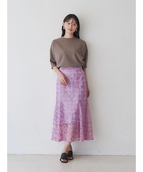 TONAL(トーナル)の「スパンコールレースマーメイドスカート(スカート・レディース・アイボリー/パープル/グリーン・SMALL/MEDIUM)」の14枚目の写真