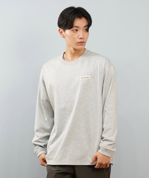 Columbia（コロンビア）の「columbia/コロンビア CROOKED RIVER L/S TEE ロンT/長袖Tシャツ 吸湿速乾 紫外線防止 PM0595（Tシャツ/カットソー・メンズ・ヘザーグレー/ブラック/ネイビー/ブラウン・XL/L/M/S）」の10枚目の写真