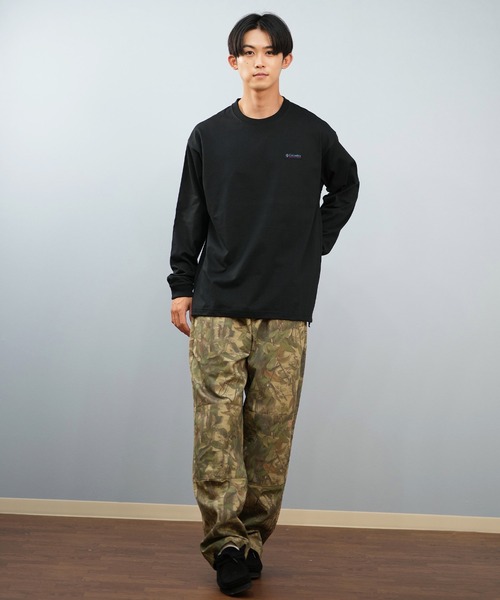 Columbia（コロンビア）の「columbia/コロンビア CROOKED RIVER L/S TEE ロンT/長袖Tシャツ 吸湿速乾 紫外線防止 PM0595（Tシャツ/カットソー・メンズ・ヘザーグレー/ブラック/ネイビー/ブラウン・XL/L/M/S）」の8枚目の写真