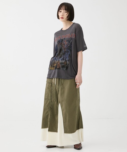beautiful people（ビューティフルピープル）の「【beautiful people/ビューティフルピープル】IRON MIAIDEN sheer jersey big-T/アイアンメイデンシアージャージービッグTシャツ（Tシャツ/カットソー・レディース・ブラック・38）」の18枚目の写真