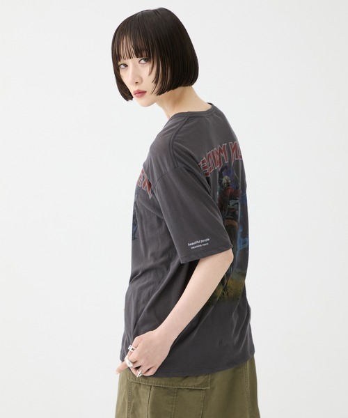 beautiful people（ビューティフルピープル）の「【beautiful people/ビューティフルピープル】IRON MIAIDEN sheer jersey big-T/アイアンメイデンシアージャージービッグTシャツ（Tシャツ/カットソー・レディース・ブラック・38）」の15枚目の写真