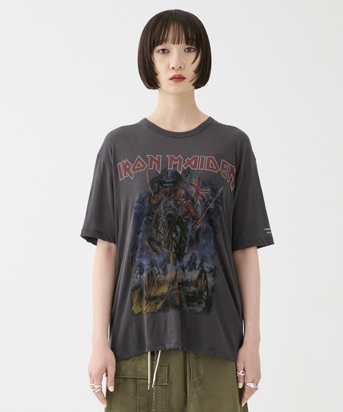 beautiful people（ビューティフルピープル）の「【beautiful people/ビューティフルピープル】IRON MIAIDEN sheer jersey big-T/アイアンメイデンシアージャージービッグTシャツ（Tシャツ/カットソー・レディース・ブラック・38）」の17枚目の写真