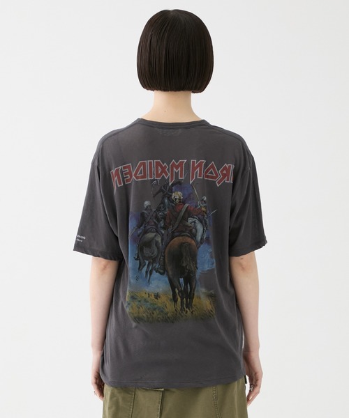 beautiful people（ビューティフルピープル）の「【beautiful people/ビューティフルピープル】IRON MIAIDEN sheer jersey big-T/アイアンメイデンシアージャージービッグTシャツ（Tシャツ/カットソー・レディース・ブラック・38）」の3枚目の写真