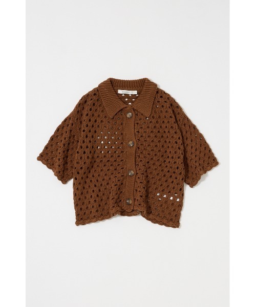 MOUSSY(マウジー)の「【EC・一部店舗限定】CROCHET ニットシャツ(ニット/セーター・レディース・ブラウン/アイボリー/ブラック・FREE)」の14枚目の写真