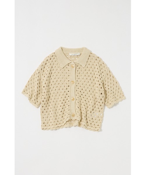 MOUSSY(マウジー)の「【EC・一部店舗限定】CROCHET ニットシャツ(ニット/セーター・レディース・ブラウン/アイボリー/ブラック・FREE)」の15枚目の写真