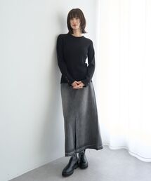 ロングデニムスカート