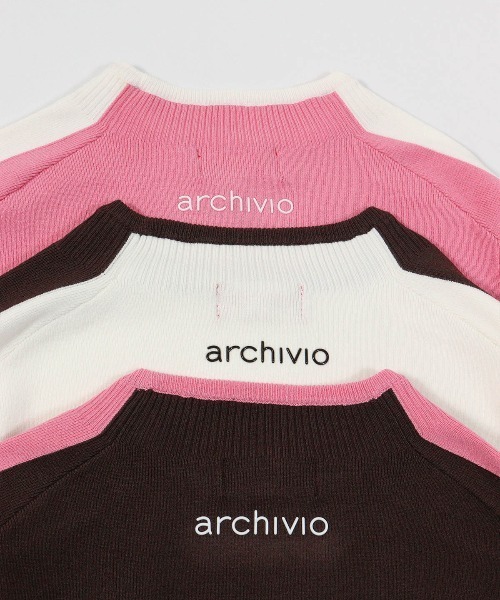 archivio(アルチビオ)の「<LADIES>カラーライン配色ニット(ニット/セーター・レディース・ホワイト/ピンク/ブラウン・M/S)」の21枚目の写真