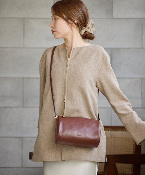 gemeil(ジェムイル)の「3WAYエッグショルダーバッグ(CE-1598)(ショルダーバッグ・レディース・ボルドー/ブラック/ブルー系その他/グレイッシュベージュ/バーガンディー・FREE)」の18枚目の写真