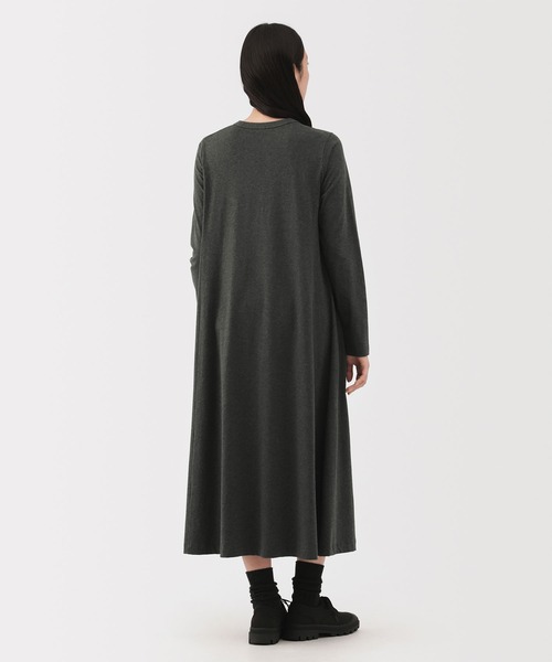 MUJI Labo（ムジラボ）の「〔MUJI Labo〕婦人　コットンヤク天竺ワンピース（ワンピース・レディース・ブラック/ダークグレー・S/M/L）」の9枚目の写真