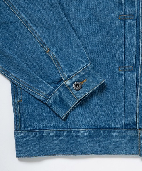 430（フォーサーティ）の「mj11000-SLVG DENIM JACKET H-WASH デニムジャケット(25-141)（デニムジャケット・メンズ・インディゴブルー/ブラック・0/1/2/3）」の5枚目の写真