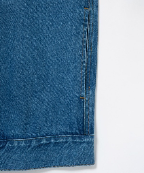 430（フォーサーティ）の「mj11000-SLVG DENIM JACKET H-WASH デニムジャケット(25-141)（デニムジャケット・メンズ・インディゴブルー/ブラック・0/1/2/3）」の7枚目の写真