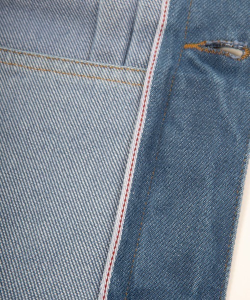 430（フォーサーティ）の「mj11000-SLVG DENIM JACKET H-WASH デニムジャケット(25-141)（デニムジャケット・メンズ・インディゴブルー/ブラック・0/1/2/3）」の8枚目の写真