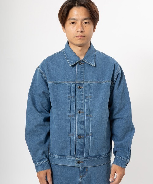 430（フォーサーティ）の「mj11000-SLVG DENIM JACKET H-WASH デニムジャケット(25-141)（デニムジャケット・メンズ・インディゴブルー/ブラック・0/1/2/3）」の10枚目の写真