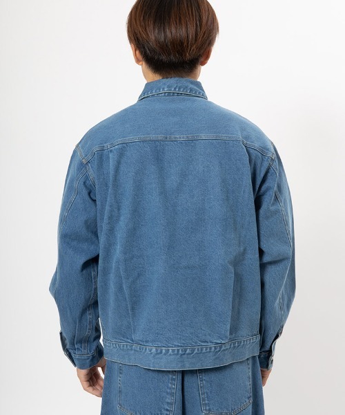 430（フォーサーティ）の「mj11000-SLVG DENIM JACKET H-WASH デニムジャケット(25-141)（デニムジャケット・メンズ・インディゴブルー/ブラック・0/1/2/3）」の12枚目の写真