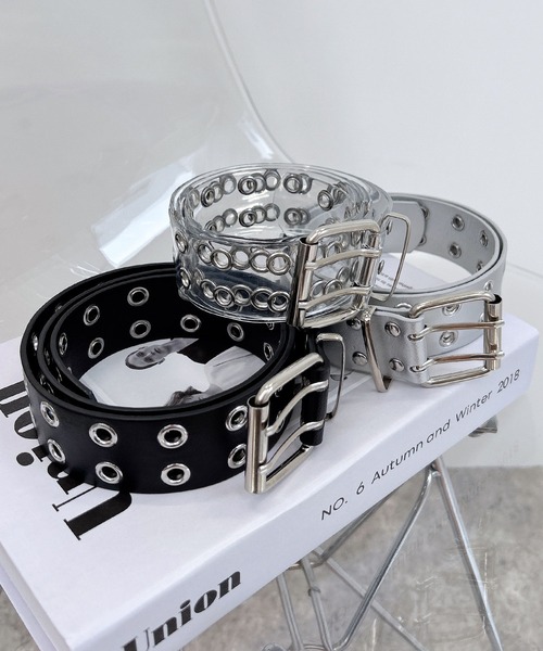 INGNI（イング）の「ハトメベルト（ベルト・レディース・シルバー/クリア/ブラック・ONE SIZE）」の8枚目の写真