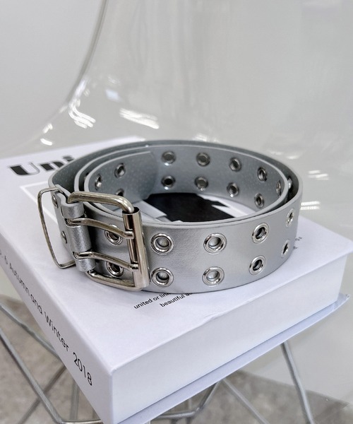 INGNI（イング）の「ハトメベルト（ベルト・レディース・シルバー/クリア/ブラック・ONE SIZE）」の6枚目の写真