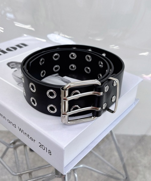 INGNI（イング）の「ハトメベルト（ベルト・レディース・シルバー/クリア/ブラック・ONE SIZE）」の7枚目の写真