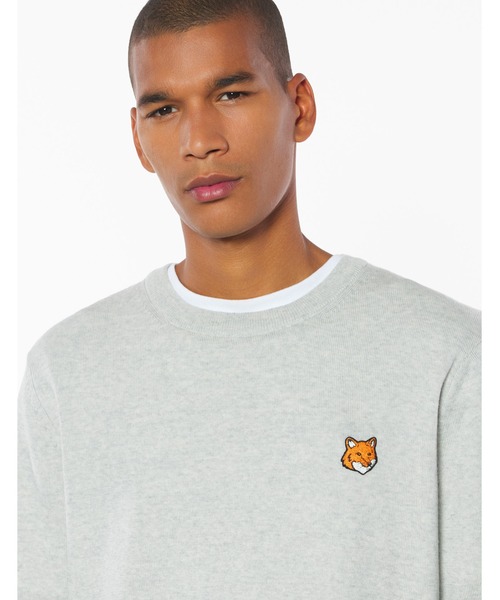 Maison kitsune メゾンキツネ　ニット　セーター　美品 MAISON KITSUNE メゾンキツネ セーター BIG FOX HEAD PULLOVER
