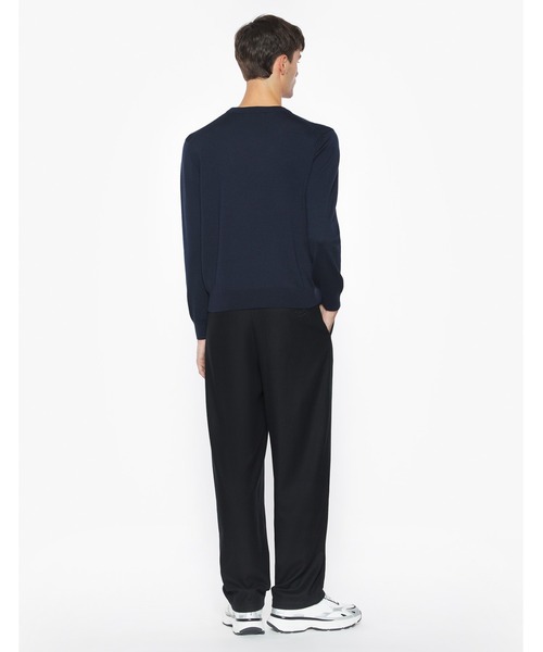 メゾンキツネ フォックスヘッド メリノ レギュラー ジャンパー クルーネック FOX HEAD MERINO REGULAR JUMPER（ニット/セーター）｜Maison