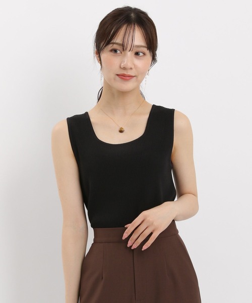 Andemiu（アンデミュウ）の「【リブシリーズ】2WAYリブタンク581500（ニット/セーター・レディース・グリーン/ブラック/グレー・FREE）」の20枚目の写真