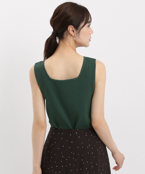 Andemiu（アンデミュウ）の「【リブシリーズ】2WAYリブタンク581500（ニット/セーター・レディース・グリーン/ブラック/グレー・FREE）」の11枚目の写真