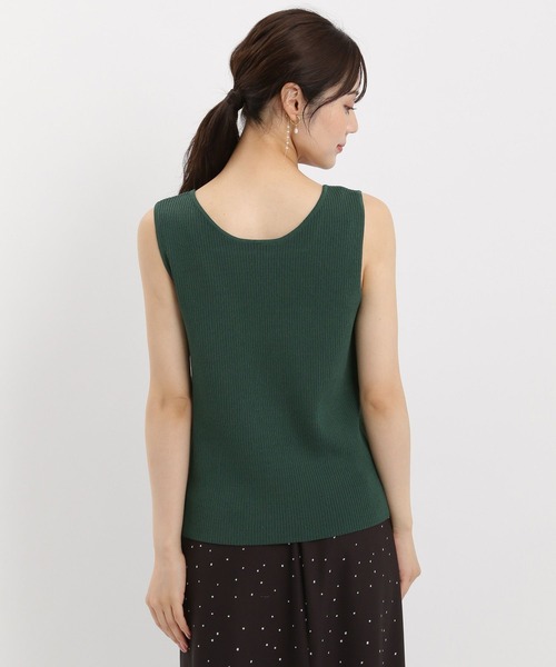 Andemiu（アンデミュウ）の「【リブシリーズ】2WAYリブタンク581500（ニット/セーター・レディース・グリーン/ブラック/グレー・FREE）」の13枚目の写真