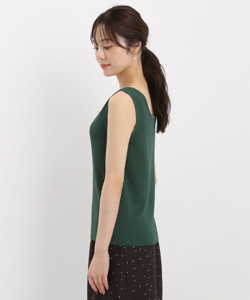 Andemiu（アンデミュウ）の「【リブシリーズ】2WAYリブタンク581500（ニット/セーター・レディース・グリーン/ブラック/グレー・FREE）」の15枚目の写真