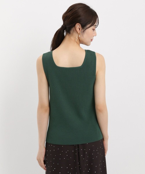 Andemiu（アンデミュウ）の「【リブシリーズ】2WAYリブタンク581500（ニット/セーター・レディース・グリーン/ブラック/グレー・FREE）」の16枚目の写真