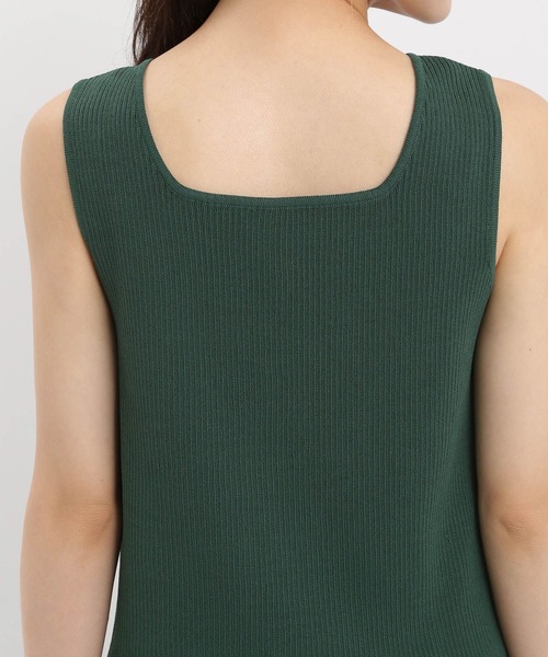 Andemiu（アンデミュウ）の「【リブシリーズ】2WAYリブタンク581500（ニット/セーター・レディース・グリーン/ブラック/グレー・FREE）」の8枚目の写真