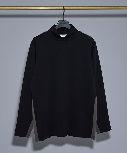 5351 POUR LES HOMMES(ゴーサンゴーイチプールオム)の「サイドライン ハイネック 長袖Tシャツ(Tシャツ/カットソー・メンズ・ホワイト/チャコールグレー/ブラック・50/48/46/44)」の5枚目の写真