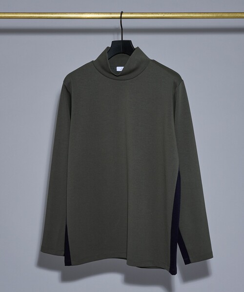 5351 POUR LES HOMMES(ゴーサンゴーイチプールオム)の「サイドライン ハイネック 長袖Tシャツ(Tシャツ/カットソー・メンズ・ホワイト/チャコールグレー/ブラック・50/48/46/44)」の17枚目の写真